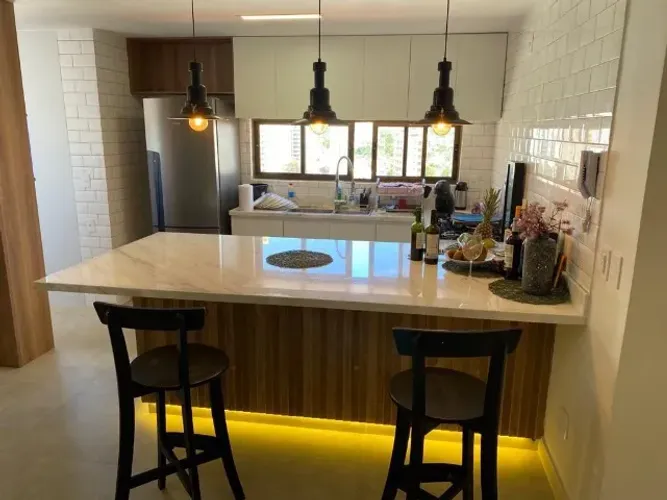 Cobertura Duplex 180m² Cacau Flat | Vista Mar, Piscina e 3 Suítes