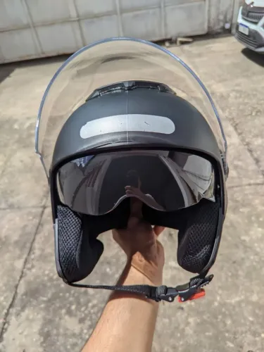 CAPACETE ABERTO COM VISEIRA