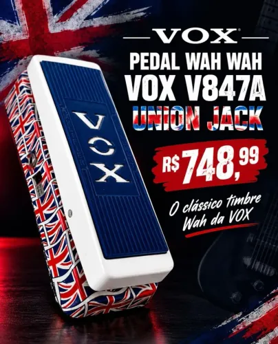 Pedal de guitarra wah wah 847a vox