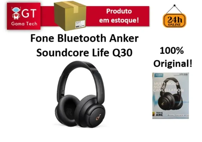 Fone De Ouvido Bluetooth Soundcore Anker Q30 Sem Fio Headphone Cancelamento De Ruído