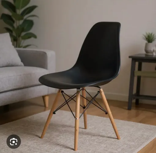 Conjunto de 6 cadeiras Eiffel preta