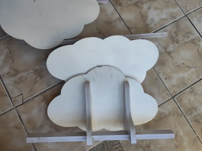 Nuvens projetadas 100% MDF DECORAÇÃO