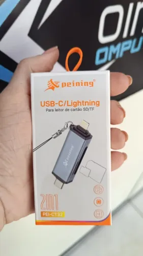 Leitor De Cartão Celular Sd/tf Portátil Usb-c E Entrada Para iPhone Pei-ct32- Loja COimbra