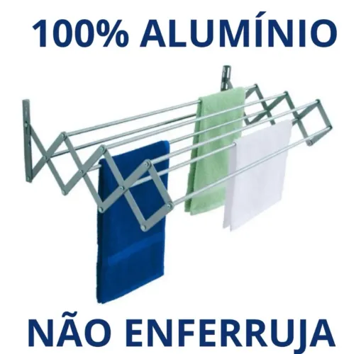 Varal sanfonado parede 