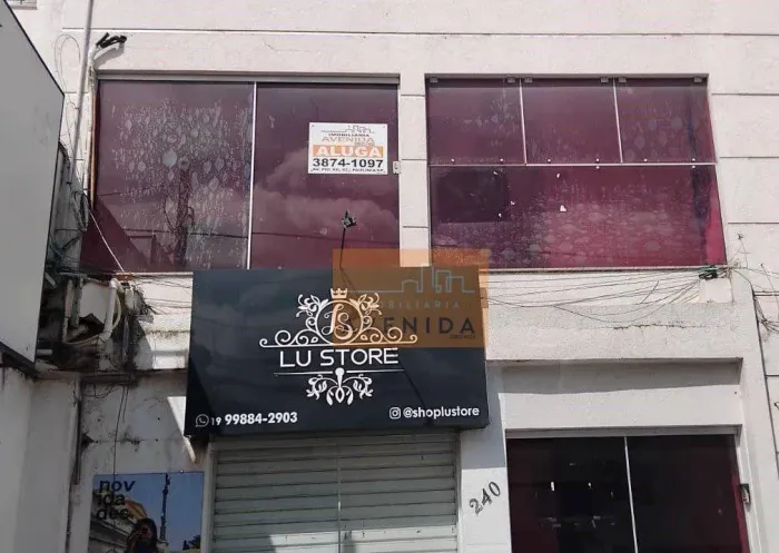 Salão comercial para locação no centro de Paulínia-SP