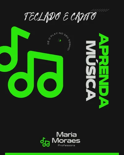 AULA DE TECLADO E CANTO