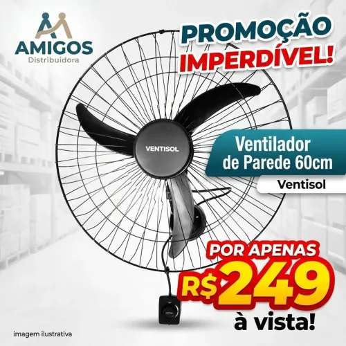 Ventilador de parede 60cm