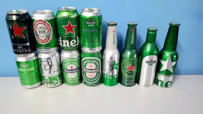 Lata antiga beer coleção cervejas Heineken(3) - latas vazias, favor ler anuncio