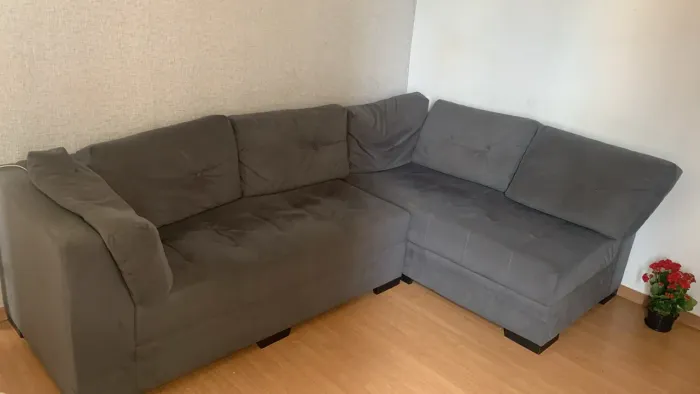 Sofa de canto cinza