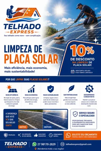 LIMPEZA DE PLACA SOLAR