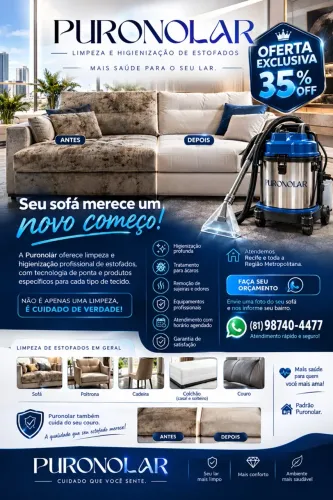 Limpeza de estofados, oferta exclusiva.