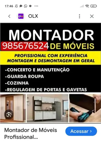 Montador de Móveis com Frente