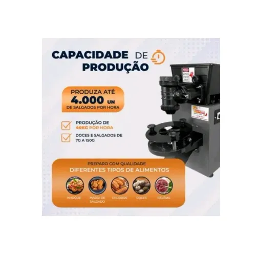 Máquina de Salgados Compacta Print Compacta Pop 4.0