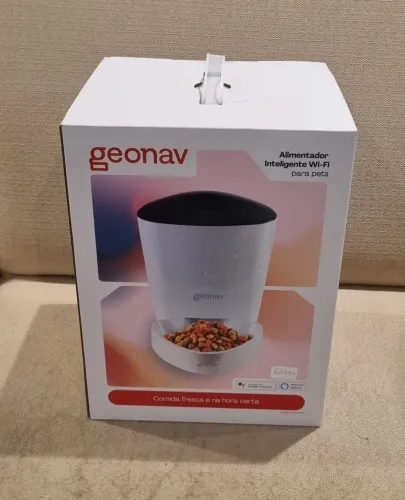 Alimentador Pet automático inteligente com Wi-Fi Geonav NOVO