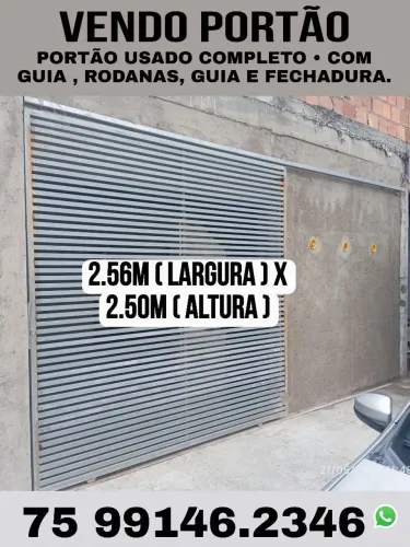 VENDO PORTÃO COMPLETO ( PORTÃO+GUIA+TRILHO )