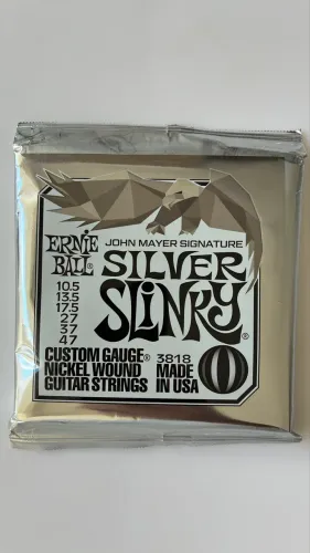 Cordas para Guitarra Elétrica Ernie Ball John Mayer Signature Silver Slinky 10.5