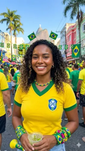 Camisa do Brasil Antiga Retrô Feminina - Escudo CBD