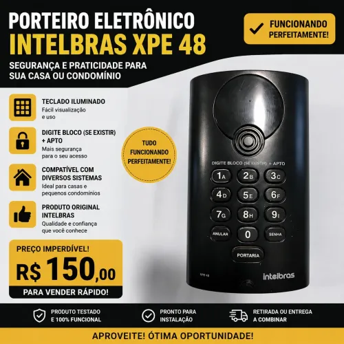 Porteiro Eletrônico Intelbras XPE 48 Usado