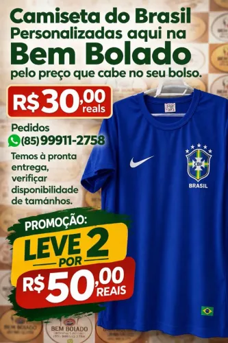 Camisas Brasil Personalizadas