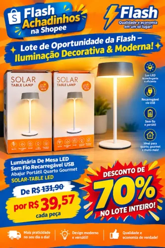 Lote de Oportunidade da Flash - Iluminação Decorativa & Moderna