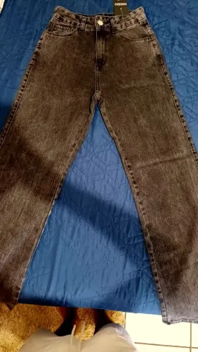 Calça wide leg grafite ,tamanho 36 (nunca usada)
