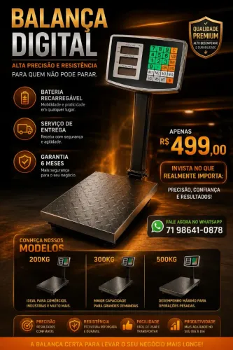 BALANÇA DIGITAL 150KG 300KG 500KG 700KG na CAIXA GARANTIA SCOOTER ELÉTRICA 0KM