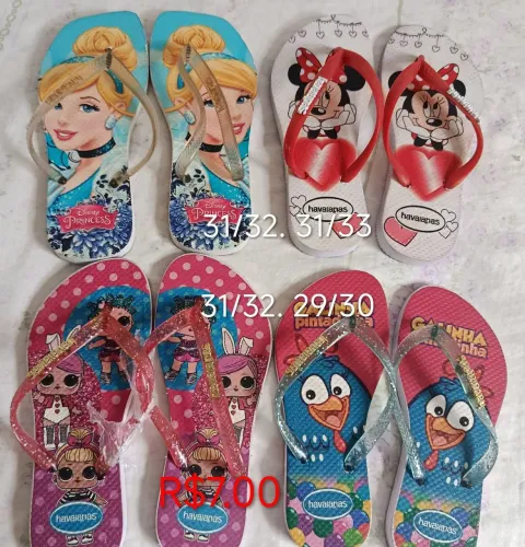 Sandália e tênis infantil