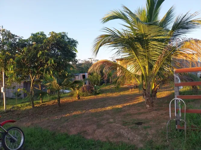Vendo terreno com pequena casa de madeira