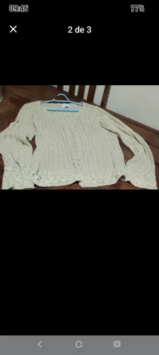 Casaquinho e blusa de tricô