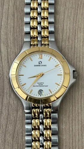 Relógio Diamond & Iraws Quartz Myota JAPAN todo OK!!