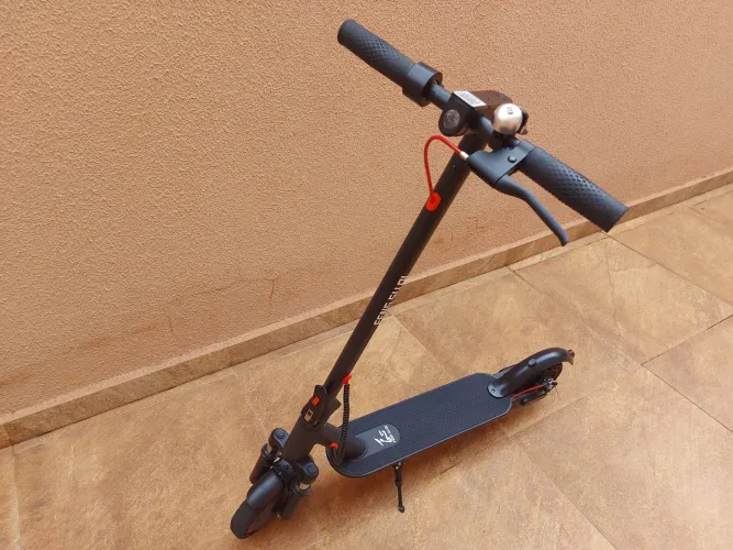 Patinete eletrico 500w até 30km com amortecedor freio a disco