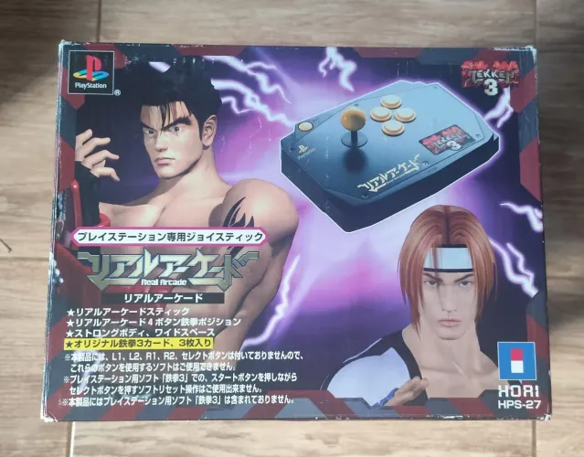 Controle Arcade Original Hori ps1/ps1 Tekken 3 (HPS-27) contém cards da Edição <br><br>R$ 600,00