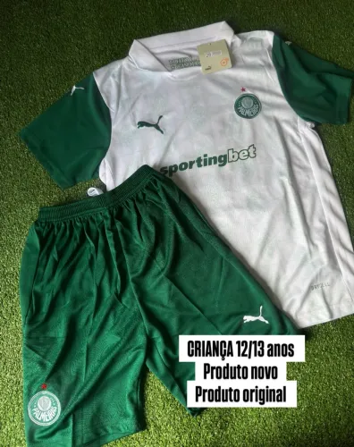 Conjunto infantil do Palmeiras criança 12/13 anos