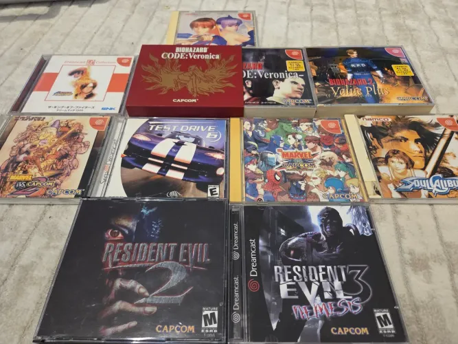 Pacote Sega Dreamcast - 8 Jogos originais + 2 Repro