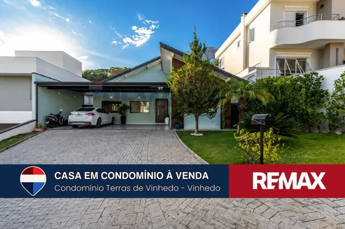 Casa térrea com 4 suítes a venda no condomínio Terras de Vinhedo.