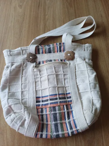 Bolsa artesanal pra viajar 