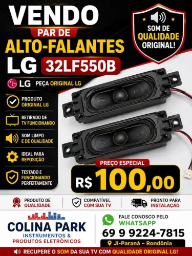 Par Alto falante Televisão LG 32LF550B