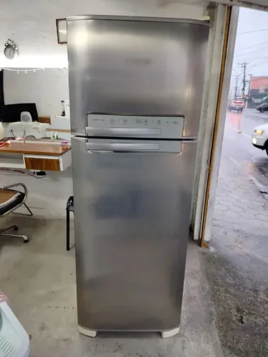 Geladeira inox duplex