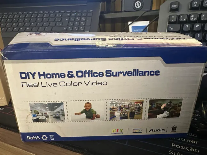 Vendo Mini Câmera de Vigilância Sem Fio com Microfone - Nova (Caixa Aberta)