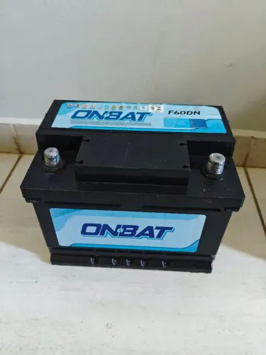Bateria 60 amperes Onbat semi nova 2025 com garantia valor a base de troca 