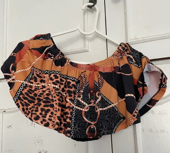 Conjunto Calça e Cropped estampado