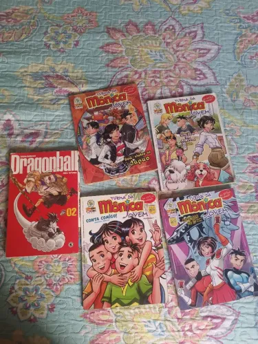 Lote Mangás - Dragon Ball e Turma da Mônica