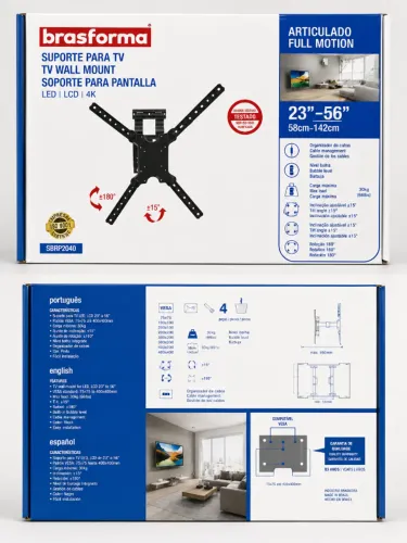 Suporte para TV Articulado Full Motion - 23? a 56?