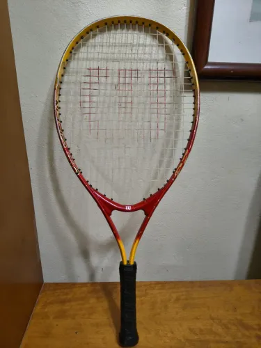 Raquete Wilson infantil, boa pra criança começando 