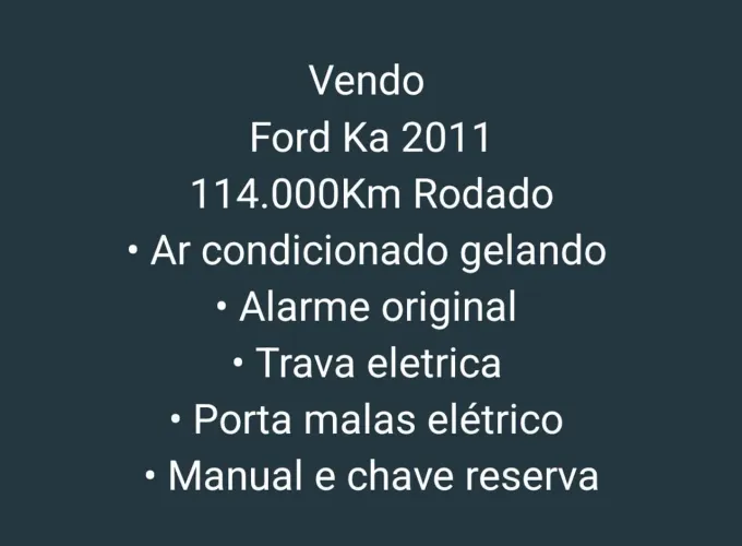 Ford KA 1.0 8v/1.0 8V ST Flex 3P 2011