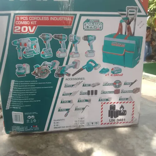Kit ferramentas a batería marca total