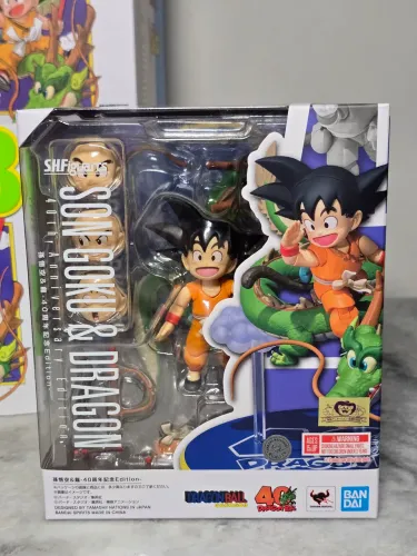 Dragon Ball Goku e Shenlong 40th edição limitada shfiguarts lacrado caixa parda
