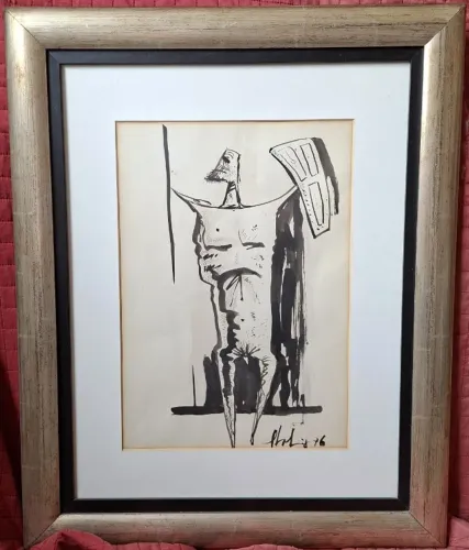 Guerreiro, de Xico Stockinger - Quadro/gravura