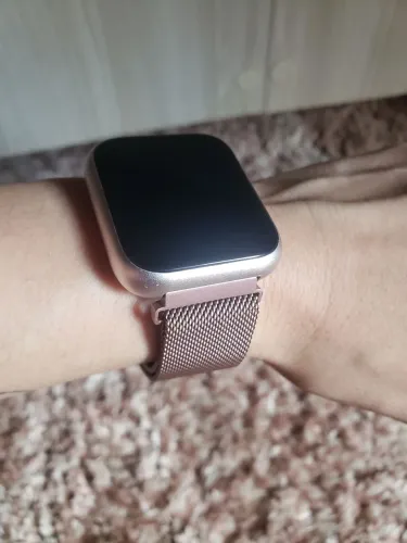 Relógio digital smartwatch rosa