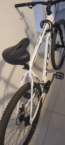 Bicicleta aro 29, Quadro 21 - GTS PRO M5 Track, 24 marchas, freios a disco - Branca
